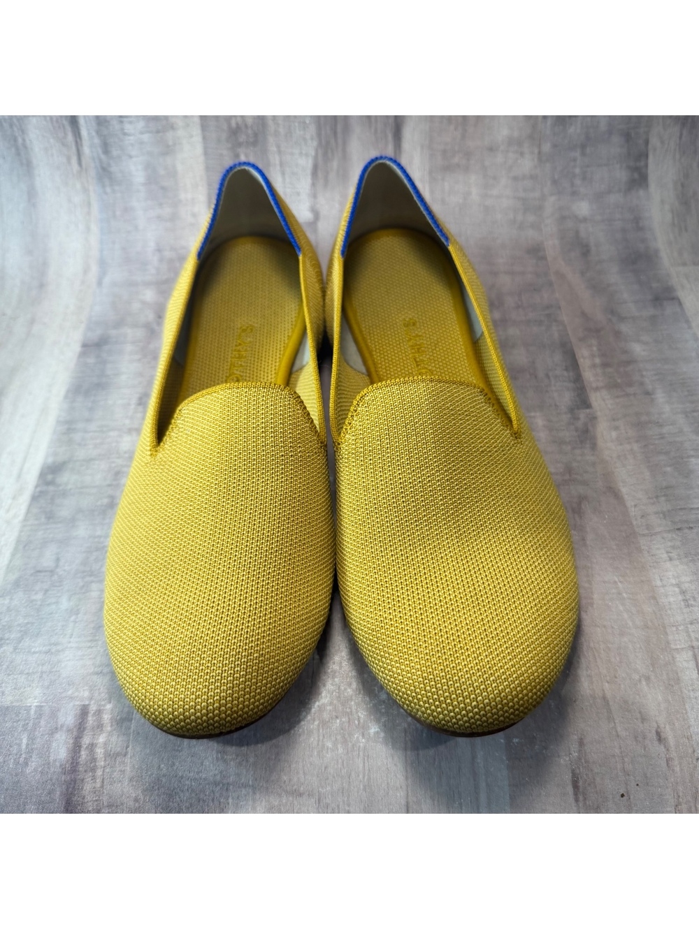 Rothy’s The Loafer Yellow Lemondrop Women's 9 Knit Washable Shoes Slip On - Picture 3 of 11